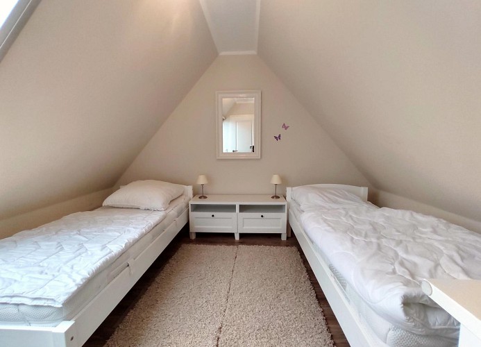 Schlafzimmer 3 mit 2 Doppelbetten